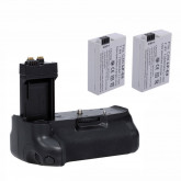 Neewer® Pro Batteriegriff Akkugriff Battery Grip für Canon EOS 550D 600D 650D 700D/ Rebel T2i T3i T4i T5i SLR Digitale Kameras, Set beinhaltet:1x BG-E8 Batterie Griff + 2x LP-E8 Li-Ion Akku