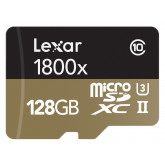 Lexar Professional 1800x microSDXC 128GB UHS-II W/USB 3.0 Reader Flash Memory Card - LSDMI128CRBEU1800R
