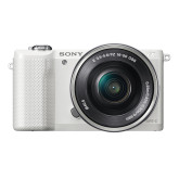 Sony Alpha 5000 Systemkamera (Full HD, 20 Megapixel, Exmor APS-C HD CMOS Sensor, 7,6 cm (3 Zoll) Schwenkdisplay) weiß inkl. SEL-P1650 Objektiv