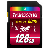 Transcend TS128GSDXC10U1 Class 10 Ultimate-Speed SDXC 128GB Speicherkarte (UHS-1 ,600x)