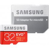 Samsung Speicherkarte MicroSDHC 32GB EVO Plus UHS-I Grade 1 Class 10 für Smartphones und Tablets, mit SD Adapter, frustfrei