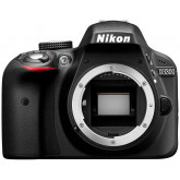 Nikon D3300 SLR-Digitalkamera (24 Megapixel, 7,6 cm (3 Zoll) TFT-LCD-Display, Live View, Full-HD) nur Gehäuse schwarz