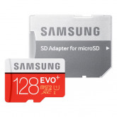 Samsung Speicherkarte MicroSDXC 128GB EVO Plus UHS-I Grade 1 Class 10 für Smartphones und Tablets, mit SD Adapter, frustfrei