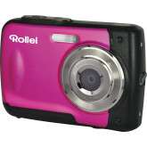 Rollei Sportsline 60 Digitalkamera (5 Megapixel, 8-fach digitaler Zoom, 6 cm (2,4 Zoll) Display, bildstabilisiert, bis 3m wasserdicht) rosa