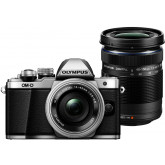 Olympus OM-D E-M10 Mark II Systemkamera (16 Megapixel, elektronischer Sucher mit 2,36 Mio. OLED, WLAN, Metallgehäuse) Kit silber inkl. 14-42mm Objektiv silber + M.Zuiko Digital ED 40-150 mm Objektiv