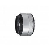 Sigma 30mm f2,8 DN Objektiv (Filtergewinde 46mm) für Micro Four Thirds Objektivbajonett silber