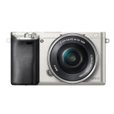 Sony Alpha 6000 Systemkamera (24 Megapixel, 7,6 cm (3") LCD-Display, Exmor APS-C Sensor, Full-HD, High Speed Hybrid AF) inkl. SEL-P1650 Objektiv silber