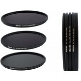 Slim PRO II Digital MC Neutral Graufilter Set bestehend aus ND8, ND64, ND1000 Filtern 77mm inkl. Stack Cap Filtercontainer + Pro Lens Cap mit Innengriff