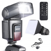 Neewer® TT560 Speedlite Blitzgerät *Luxus Ausstattung* für Canon Nikon Sony Panasonic Olympus Fujifilm Pentax Sigma Minolta Leica und andere SLR Digital SLR Film SLR Kameras und Digital Kameras mit Single-Kontakt Hot Shoe - beinhaltet: (1)Neewer TT560 Spe