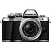 Olympus OM-D E-M10 Mark II Systemkamera (16 Megapixel, 5-Achsen VCM BildsTabilisator, elektronischer Sucher mit 2,36 Mio. OLED, Full-HD, WLAN, Metallgehäuse) Kit inkl. 14-42mm II R Objektiv silber