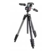 Manfrotto MKCOMPACTADV-BK Compact Advanced Tripod mit Quick Release (Belastbarkeit: 3kg) schwarz