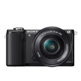 Sony Alpha 5000 Systemkamera (Full HD, 20 Megapixel, Exmor APS-C HD CMOS Sensor, 7,6 cm (3 Zoll) Schwenkdisplay) schwarz inkl. SEL-P1650 Objektiv