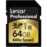 Lexar LSD64GCRBEU600 Class 10 SDXC 64GB Speicher Fotokarte (UHS-I )