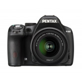 Pentax K 50 SLR-Digitalkamera (16 Megapixel, APS-C CMOS Sensor, 1080p, Full HD, 7,6 cm (3 Zoll) Display, Bildstabilisator) schwarz inkl. Objektiv DA L 18-55 mm WR