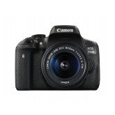 Canon EOS 750D SLR-Digitalkamera (24 Megapixel, APS-C CMOS-Sensor, WiFi, NFC, Full-HD) Kit inkl. EF-S 18-55 mm IS STM Objektiv schwarz