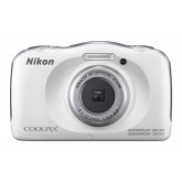 Nikon Coolpix S33 Digitalkamera (13,2 Megapixel, 3-fach opt. Zoom, 6,9 cm (2,7 Zoll) LCD-Display, USB 2.0, bildstabilisiert) weiß