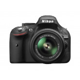 Nikon D5200 SLR-Digitalkamera (24,1 Megapixel, 7,6 cm (3 Zoll) TFT-Display, Full HD, HDMI) Kit inkl. AF-S DX 18-55 VR II Objektiv schwarz