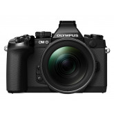 Olympus E-M1 OM-D Systemkamera (16 Megapixel, 7,6 cm (3 Zoll) TFT LCD-Display, Full HD, HDR, 5-Achsen Bildstabilisator) inkl. M.Zuiko Digital ED 12-40mm Top Pro Objekitv Kit schwarz