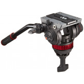 Manfrotto MVH502A Pro Fluid Video Neiger mit 75 mm Halbkugel und 504PL