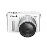 Nikon 1 AW1 Systemkamera (14,2 Megapixel, 7,6 cm (3 Zoll) TFT-Display, Full HD, HDMI, wasserdicht) Kit inkl. 11-27,5mm Objektiv weiß