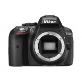 Nikon D5300 SLR-Digitalkamera (24,2 Megapixel, 8,1 cm (3,2 Zoll) LCD-Display, Full HD, HDMI, WiFi, GPS, AF-System mit 39 Messfeldern) nur Gehäuse schwarz