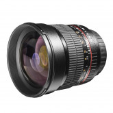 Walimex Pro 85mm 1:1,4 DSLR-Objektiv (Filtergewinde 72mm, IF, AS und ED-Linsen) für Canon EF Objektivbajonett schwarz