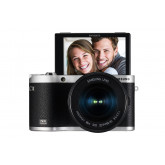 Samsung NX300M kompakte Systemkamera (20,3 Megapixel, 2-fach opt. Zoom, 8,4 cm (3,3 Zoll) Touchscreen) inkl. 18-55 mm OIS i-Function Objektiv schwarz