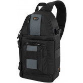 Lowepro SlingShot 202 AW SLR-Kamerarucksack (für SLR mit Standardobjektiv sowie 4 zusätzlichen Objektiven, Blitz) schwarz