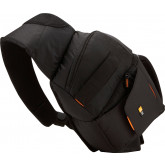 Case Logic SLRC205 SLR Slingbag S Kamerarucksack mit einstellbarem Schultergurt (für Spiegelreflex) schwarz/orange