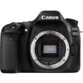 Canon EOS 80D SLR-Digitalkamera (24,2 Megapixel, 7,7 cm (3 Zoll) Display, APS-C CMOS Sensor, 45 AF-Kreuzsensoren, DIGIC 6 Bildprozessor, NFC und WLAN, Full HD) nur Gehäuse schwarz