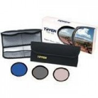 Tiffen DELUXE 3 Filter Kit inkl. UV Protector, Neutral Density.6, FL-D®, 4-Pocket Filter Pouch( 82mm Ringfilter )-22