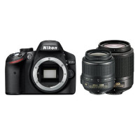 Nikon D3200 SLR-Digitalkamera (24 Megapixel, 7,6 cm (3 Zoll) Display, Live View, Full-HD) Double Zoom Kit inkl. AF-S DX 18-55VR + 55-200VR Objektiv schwarz-22