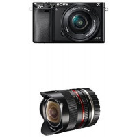Sony Alpha 6000 Systemkamera inkl. SEL-P1650 Objektiv schwarz + Walimex Pro 8mm 1:2,8 Fish-Eye II Objektiv-22