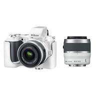 Nikon 1 V2 Systemkamera (14 Megapixel, 7,5 cm (3 Zoll) Display, Hybrid-Autofokus, superhochauflösender elektronischer Sucher, Full-HD Video) weiß Kit inkl. 10-30 mm VR + 30-110 mm Objektiv-22
