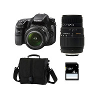 SONY Alpha 58 + 18-55 SAM + SIGMA 70-300 DG + Sac + Carte SD 4 Go-22