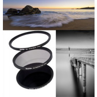 Haida Profi Set Slim PRO II UV MC PRO II CPL MC PRO II ND400 MC 77mm Filterdurchmesser Inkl. Metall Filtercontainer-22