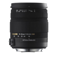 Sigma 18-50 mm F2.8-4.5 DC OS HSM-Objektiv (67 mm Filtergewinde) für Sigma Objektivbajonett-21