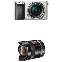 Sony Alpha 6000 Systemkamera inkl. SEL-P1650 Objektiv silber + Walimex Pro 8mm 1:2,8 Fish-Eye II Objektiv-22