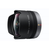 Panasonic H-F008E LUMIX G Fisheye 8 mm F3.5 Objektiv (16 mm KB, klein und leicht, Bildwinkel 180°) schwarz-22