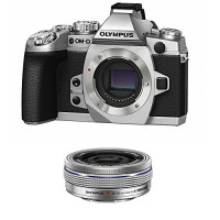 OLYMPUS OM-D E-M1 SILVER + 14-42 POWERZOOM SILVER-22