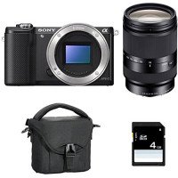 SONY ALPHA 5000 NOIR + 18-200 LE + FT + SD4-21