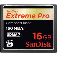 16 GB CompactFlash SANDISK EXTREME Pro 160MB/s SDCFXPS-016G-21
