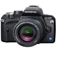 Olympus E-410 SLR-Digitalkamera (10 Megapixel, LifeView) Double Zoom Kit inkl. EZ1442 und EZ4015-22
