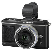 Olympus PEN E-P2 Systemkamera (12,3 Megapixel, 7,6 cm Display, Bildstabilisator) Kit inkl. 17mm Pancake Objektiv und EVF Sucher schwarz-22