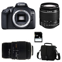 CANON EOS 1300D + 18-55 IS II + SIGMA 70-300 DG MACRO + Sac + Carte SD 4 Go-22