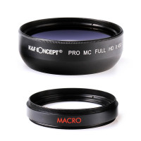KandF Concept 58mm Super Weitwinkelobjektiv 0.45x Professionell HD-22