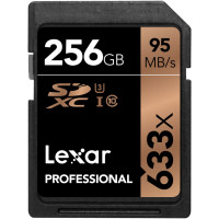 Lexar Professional 633x 256GB SDXC UHS-I-Karte LSD256CBEU633-22