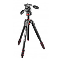 Manfrotto MK190GOA4TB-3W 190GO Stativ Kit inkl. 3-Wege-Neiger/4 Segmente schwarz-22