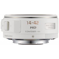 Panasonic Lumix G X Vario PZ 14-42 mm PowerZoom-Objektiv mit Motor-Zoom weiß H-PS14042-W-22