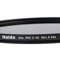 HAIDA Slim Graufilter PRO II MC (mehrschichtvergütet) ND1.8 (64x) 82mm. Schlanke Fassung + Cap mit Innengriff-22